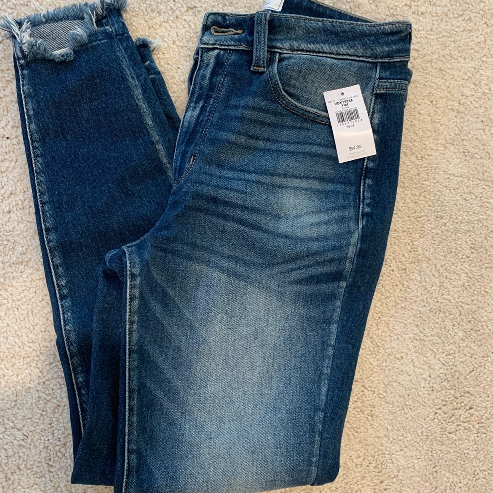 NWT KanCan high rise ankle skinny jeans 28